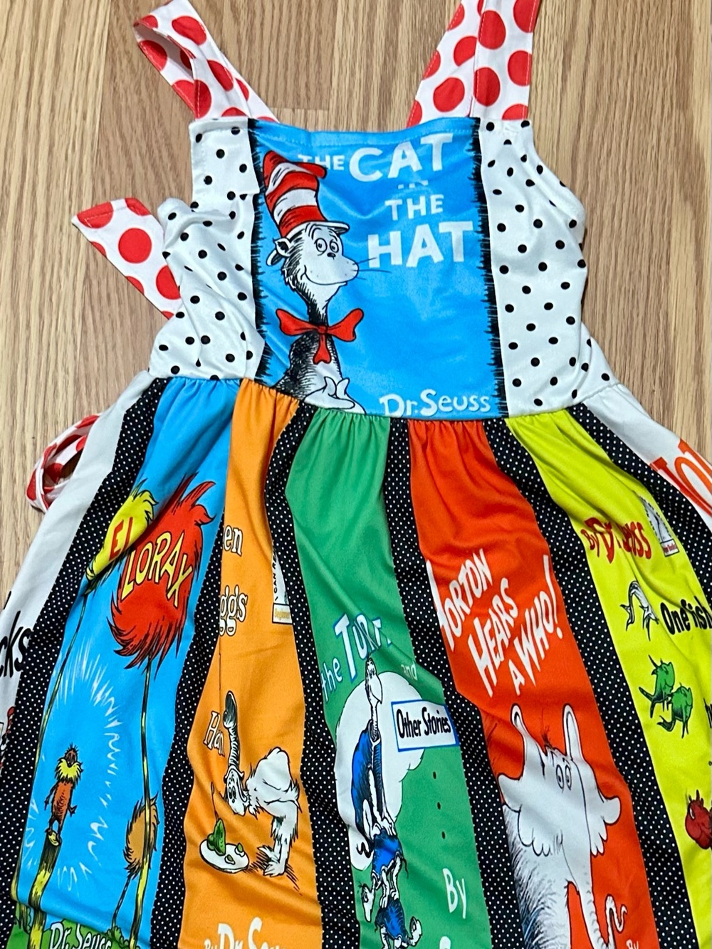Dr. Seuss Bright Multicolor Cat in the Hat Panel Dress - Picture 2 of 4